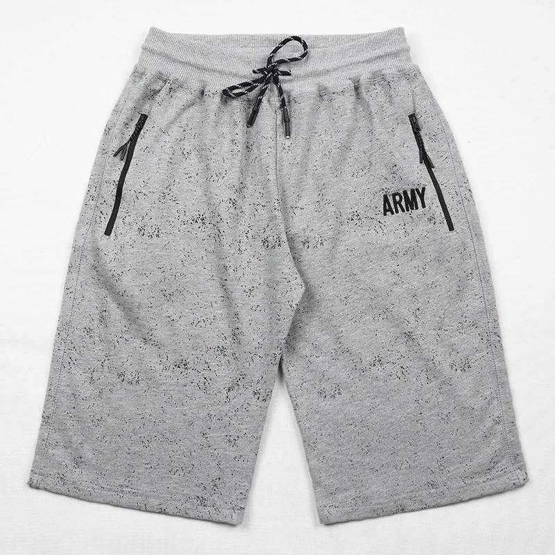 Шорты Для мужчин летние шорты хлопок Повседневное Короткие штаны карман на молнии Фитнес Для мужчин Костюмы шорты для бодибилдинга Jogger