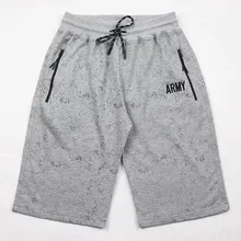 Шорты Для мужчин летние шорты хлопок Повседневное Короткие штаны карман на молнии Фитнес Для мужчин Костюмы шорты для бодибилдинга Jogger