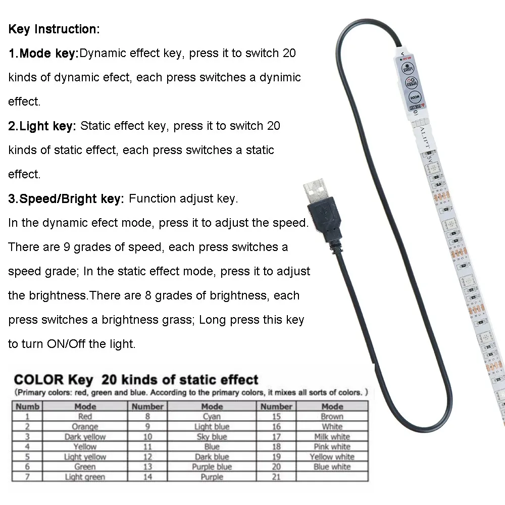 USB Светодиодная лента 5 в 60 светодиодов/м RGB 7 цветов светильник SMD 3528 SMD чип 50-200 см лента для ТВ велосипед задний светильник ing L