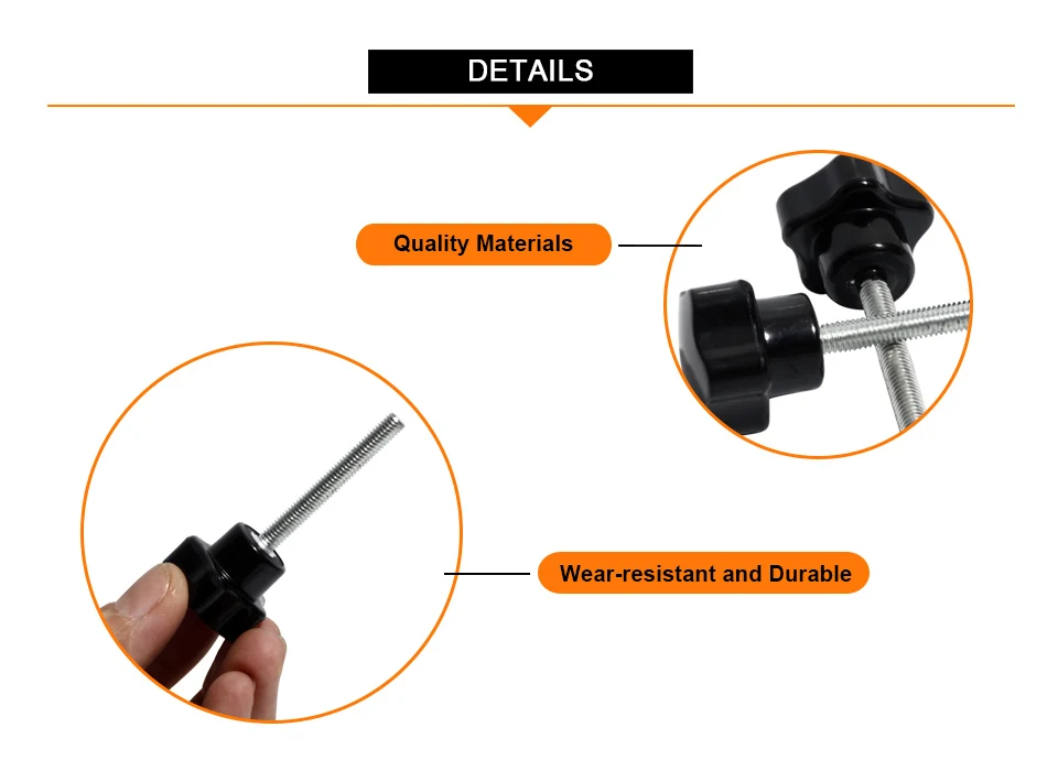 2 шт. звезда зажим для ручек M5x25 бакелит Мужская резьба затянуть большой палец гайки ручка черный палец гайка фиксатор поворотной кнопки