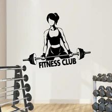 Modern Fitness Club Self Adhesive Wall Decal For Gym Room Pvc Wall Stickers decoration chamber pegatinas paredes decoraci n Modern Fitness Club Self Adhesive Wall Decal For Gym Room Pvc Wall Stickers decoration chamber pegatinas paredes decoraci n