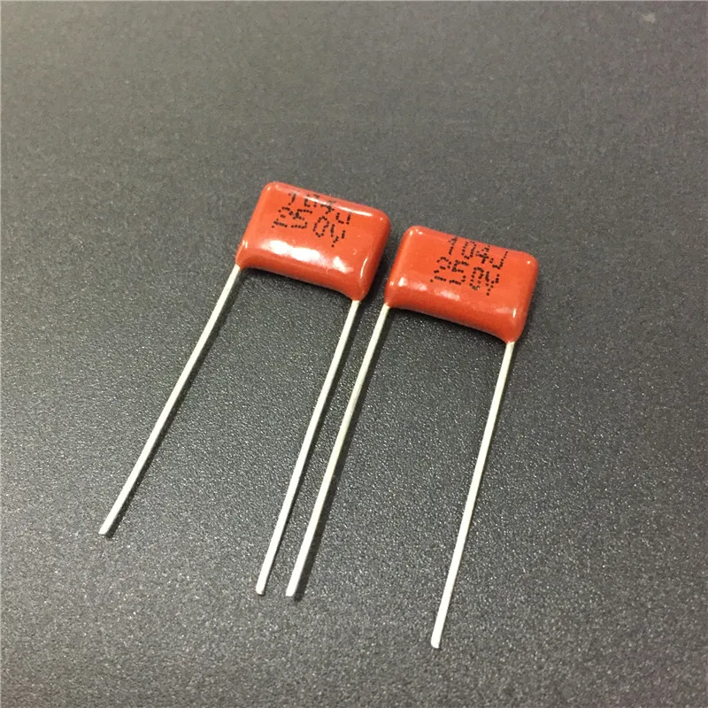 10PCS CBB21 104J 630V 0.1UF 100NF P10 Metallized Film Capacitor