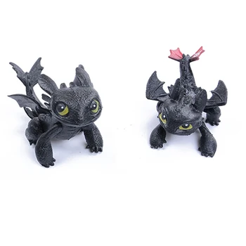 

Dragon Anime Action Figure Toys 7-8cm Mini Night Fury Toothless Dragons Figure Model Toys Kids Gift