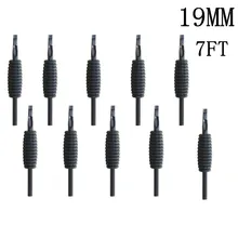 Yilong 10 шт. 19 мм 7ft новые одноразовые силиконовый черный Насадки для татуажа советы и сцепление с наконечником