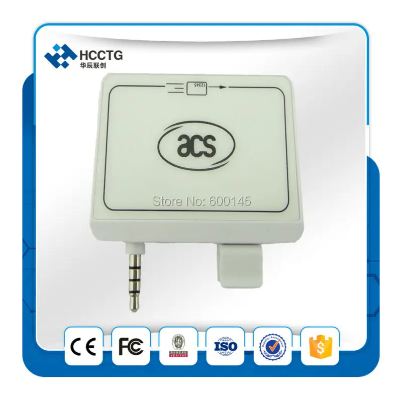

2 IN 1 Mobile MPOS Bi-directional Hi-Co Magnetic Stripe and IC Card Reader for access secure applications with free SDK --ACR32
