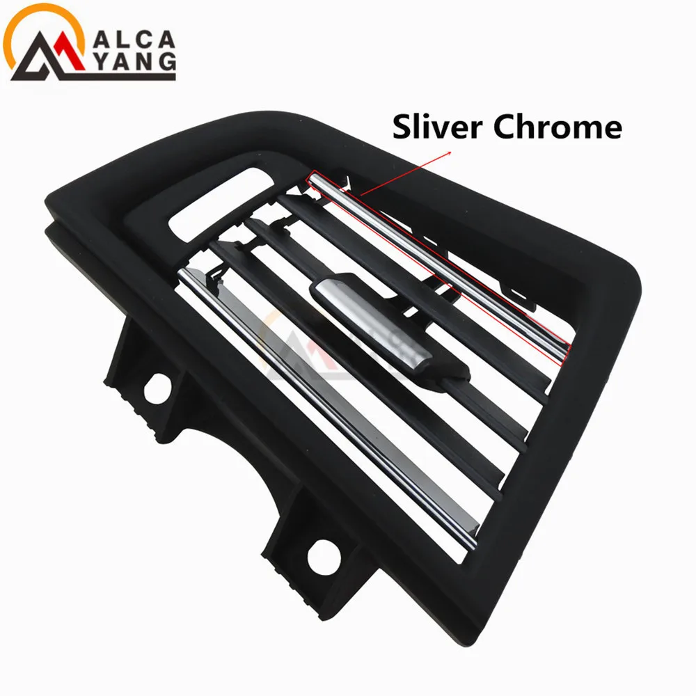 

LHD Front Row Wind Left Center Right Air Conditioning Vent Grill Outlet Panel With Chrome Plate For BMW 5 Series F10 F18