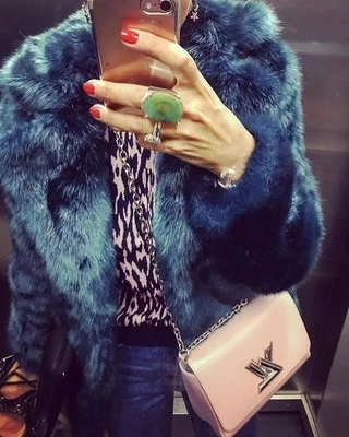 7 New Style High-end Fashion Women Faux Fur Coat S70 7 New Style High-end Fashion Women Faux Fur Coat S70