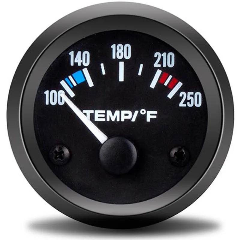

Auto Water Temp Gauges Car racing gauge 2" 52mm 100~250 Fahrenheit sensor temperatura moto Instrument water level meter pointer