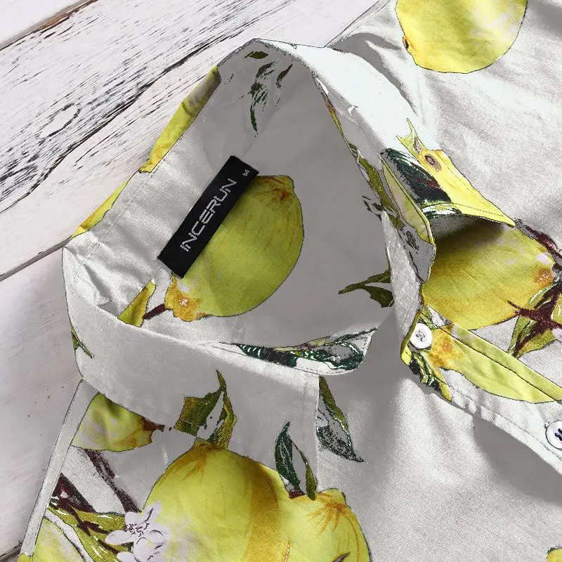 Для мужчин футболка модная одежда Harajuku пляжная рубашка Camisa Hombre яркая рубашка платье с короткими рукавами и лацканами и пуговицы 5XL отпуск