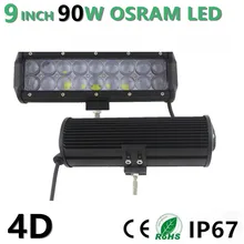90W 9″ inch Led Light Bar Combo Beam for SUV ATV UTV 4WD 4X4 Offroad Wagon Led Light Bar Fog Lamp headlight 12V 24V