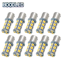 10x 1156 BA15S 18SMD 5050 LED Bulb Lamp P21W R5W Turn Signal Reverse Lights Car Source Parking Light DRL Bulbs Warm White DC 12V