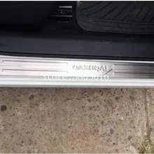 Нержавеющая Накладка на порог двери защитная наклейка для дверных порогов для Nissan Qashqai J11