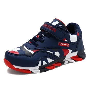 

SKHEK Kids Sneakers For Boys Breathable Running Shoe Children Sports Shoes Outdoor Sky Blue Red /Blue Trainers