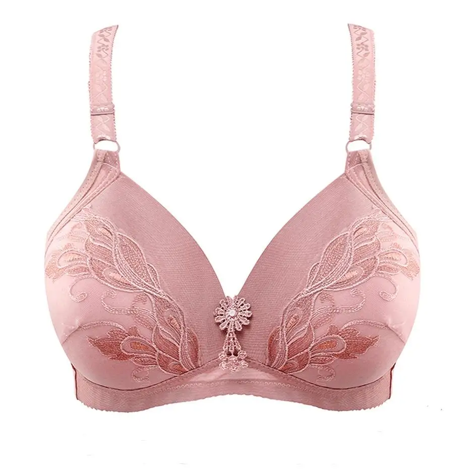 

Women's Sexy lace vest red bra plus size bralette thin full cup soutien gorge brassiere push up 44 size bra