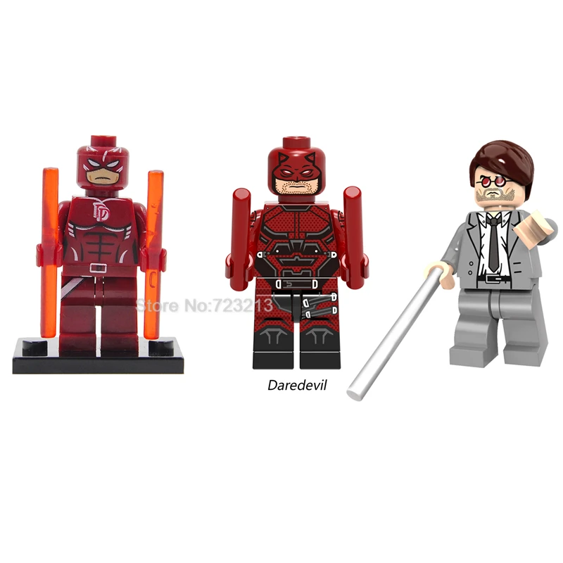 

Single Sale Daredevil Figure Matt Matthew Michael Murdock Marvel Super Hero Building Blocks Set Model Bricks Toys for Children