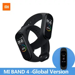 В наличии оригинальный Xiaomi Mi Band 4 2019 Новинка Браслет Пульс фитнес 135 мАч цветной экран Bluetooth 5,0 Смарт часы