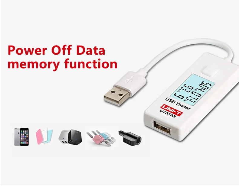 UNI T UT658B USB тестер телефон компьютер зарядка Напряжение Ток энергии монитор ЖК-подсветка