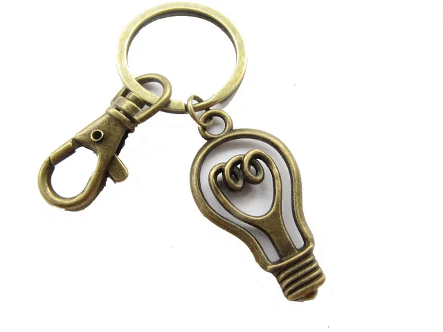2pcs Whole Light Bulb Keychain Bright Idea 2pcs Whole Light Bulb Keychain Bright Idea Lightbulb Science With Swivel Clasp