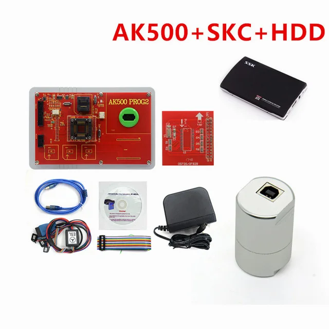 AK500 Pro AK500 ключевой программист для Mercedes Be-nz с EIS SKC Калькулятор+ HDD база данных жесткий диск полный комплект - Цвет: Белый
