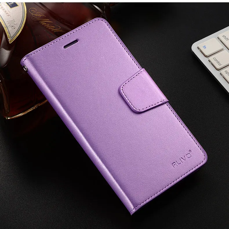 Для xiaomi redmi 4x Чехол-книжка из кожи+ ТПУ силиконовый материал чехол-накладка для xiaomi redmi 4x протектор - Цвет: purple
