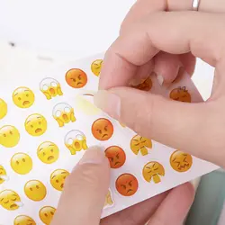 12 листов (660 шт.) Emoji смайлик Дневник стикеры s DIY Kawaii Скрапбукинг мини-канцтовары офисные школьные принадлежности