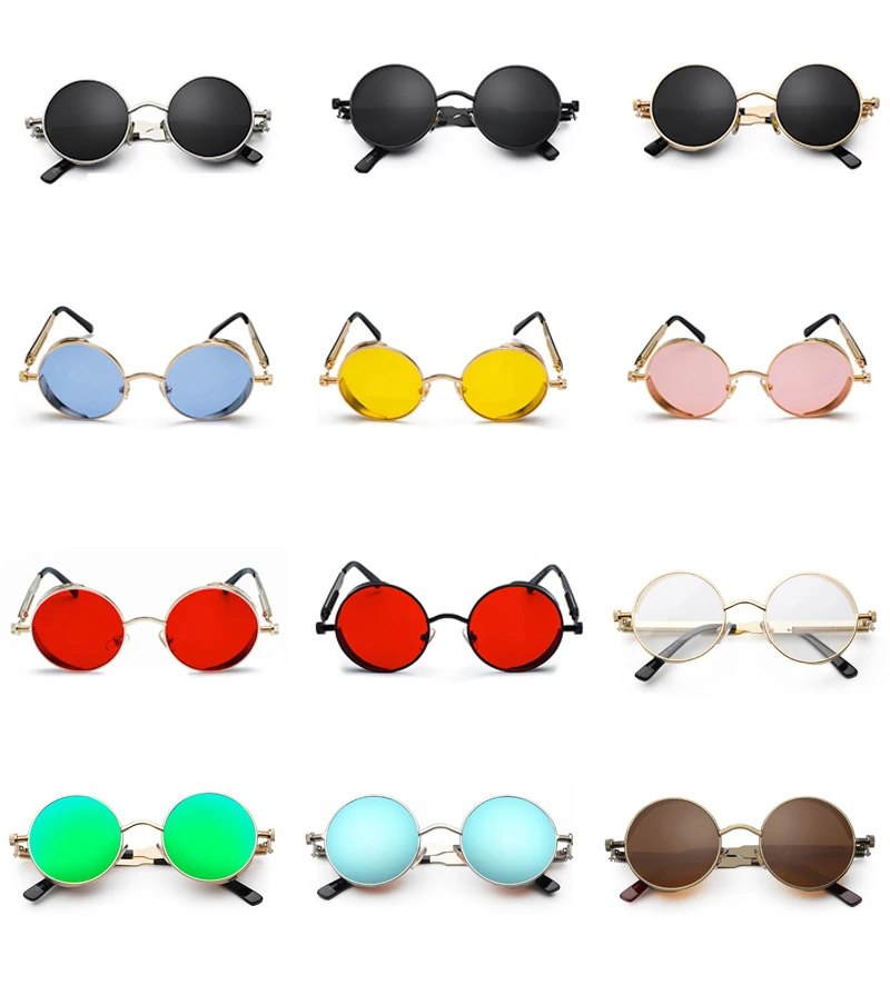retro steampunk round sunglasses (4)