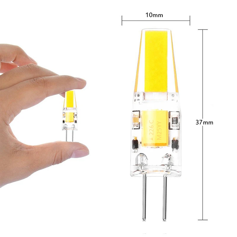 

1pcs Mini G4 LED COB Lamp LED G9 Bulb AC DC 12V G9 220V Candle Silicone Lights Replace 20W 35W 50W Halogen Chandelier Spotlight