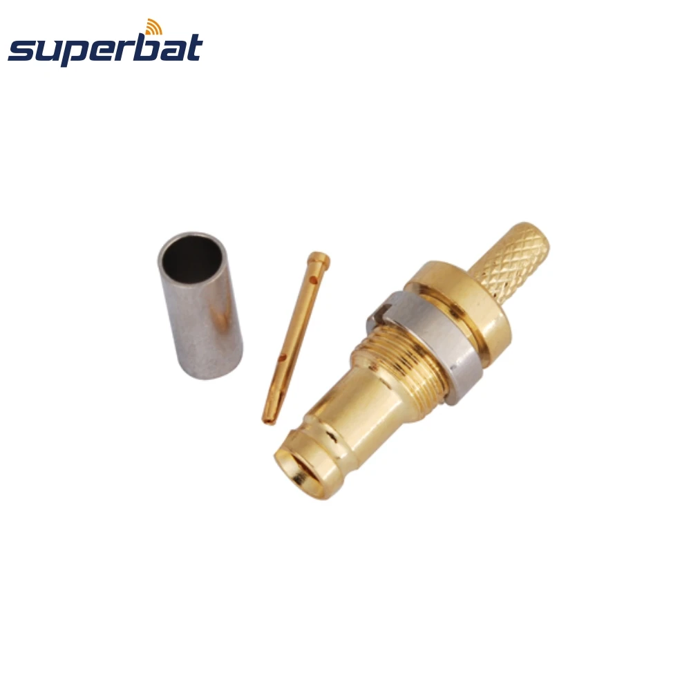 75ohm Female Straight RF Coaxial Connector for RG316 Cable