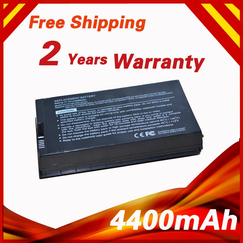 4400mAh аккумулятор для ноутбука Asus N80 N80Vc A8Tc A8Tm A8Z F8 F8DC F8P F8S F8SG F8SN F8SP F8SV F8Sa F8Se F8Sr F8Tr F8V F8Va
