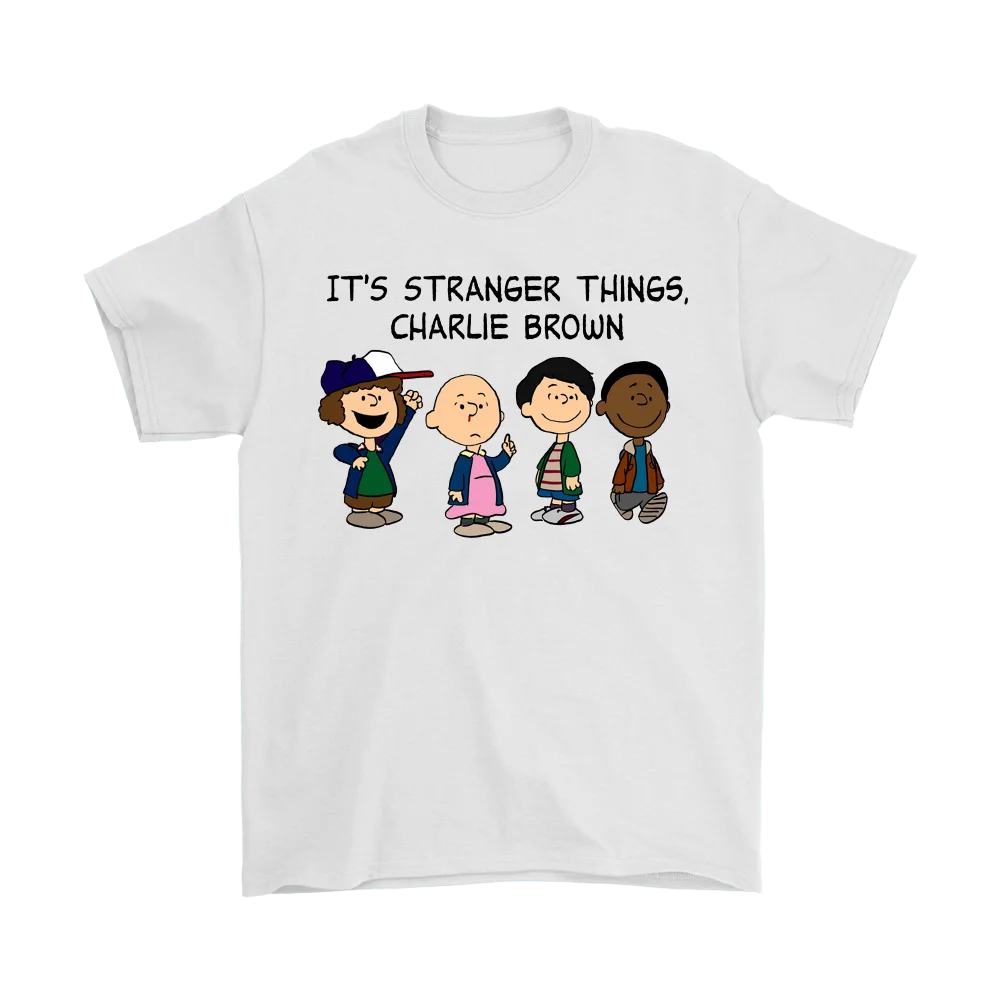 

THE PEANUTS IT'S STRANGER THINGS CHARLIE BROWN SHIRTS