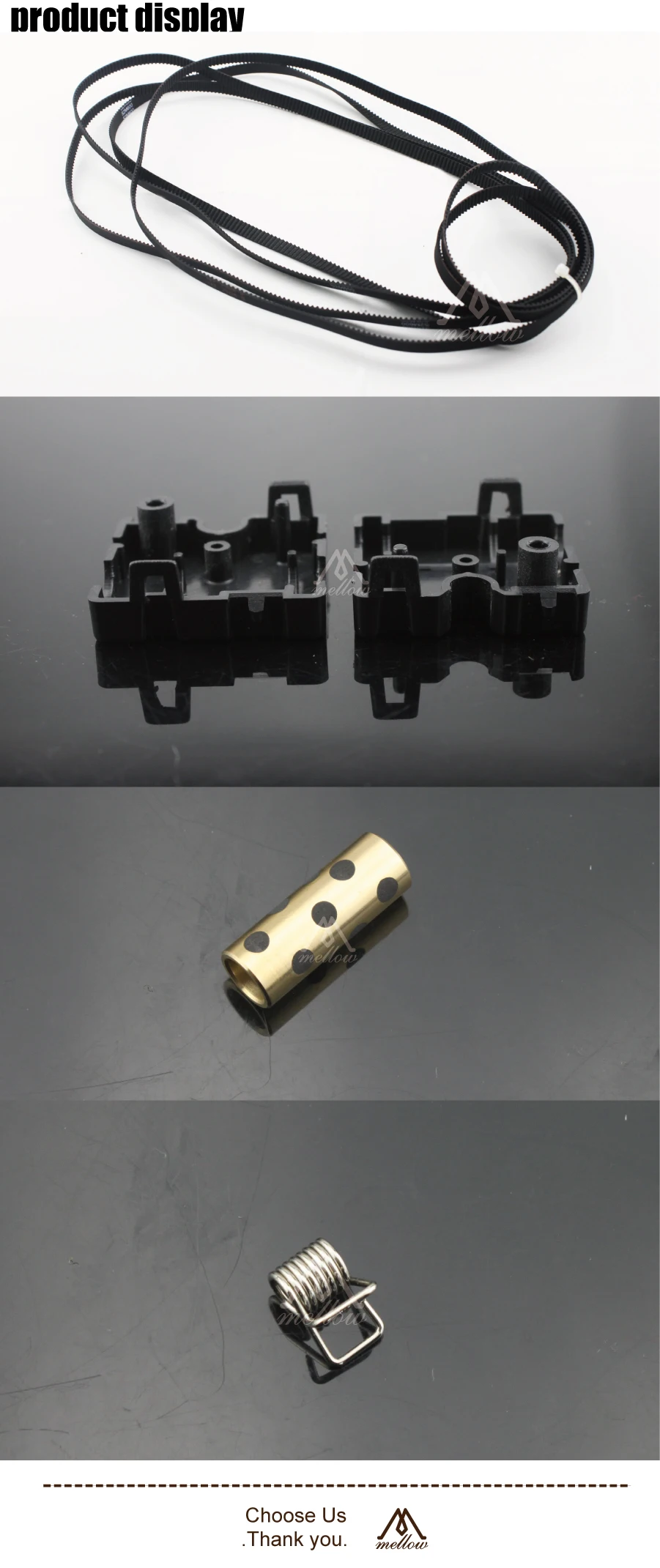 Peça da Impressora Timging + Deslizante Slider com Luva de Cobre + Gt2 Ultimaker Faça Você Mesmo Original Injeção 610 200 Cinto Bloco Primavera 3d 2 Um2 12 cobre + GT2 610 200 Cinto Timging + Deslizante Bloco Primavera