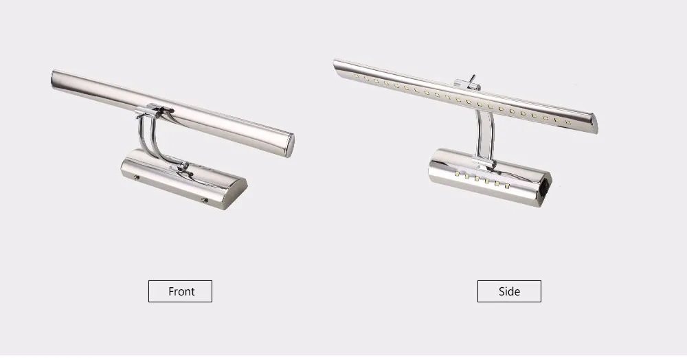 art deco wall lights LUCKYLED Wall Lamp Bathroom Led Mirror Light 7W 40cm 9W 55cm AC 220V 240V 110V Wall sconces Light With Switch Indoor Lighting plug in wall lamp