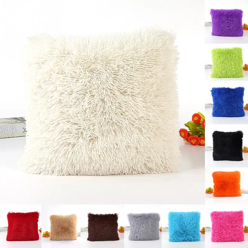 Buy Comfortable Soft Plush Shaggy Solid Color Throw
