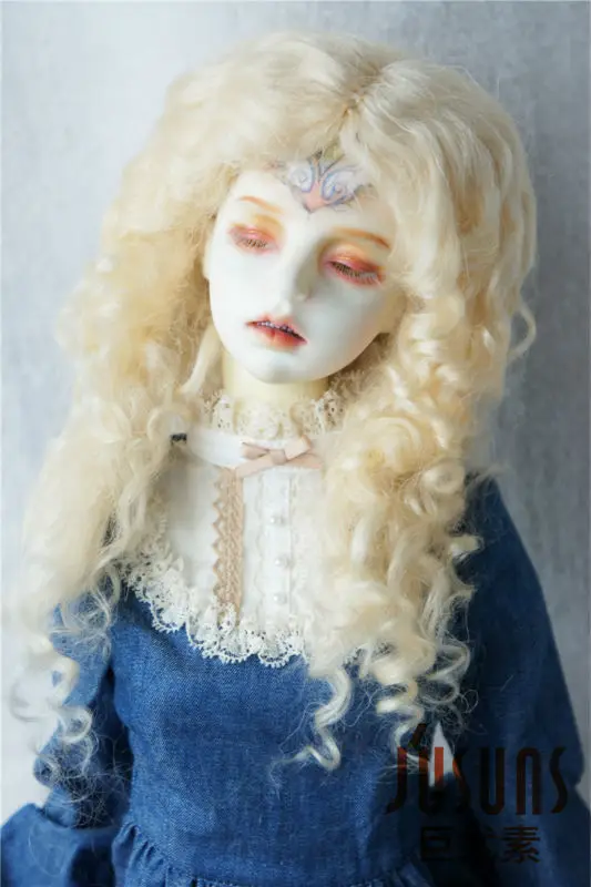 JD139 1/3 SD мохер BJD парик длинные MID прощание вьющиеся кукла парик 8-9 дюймов кукла аксессуары