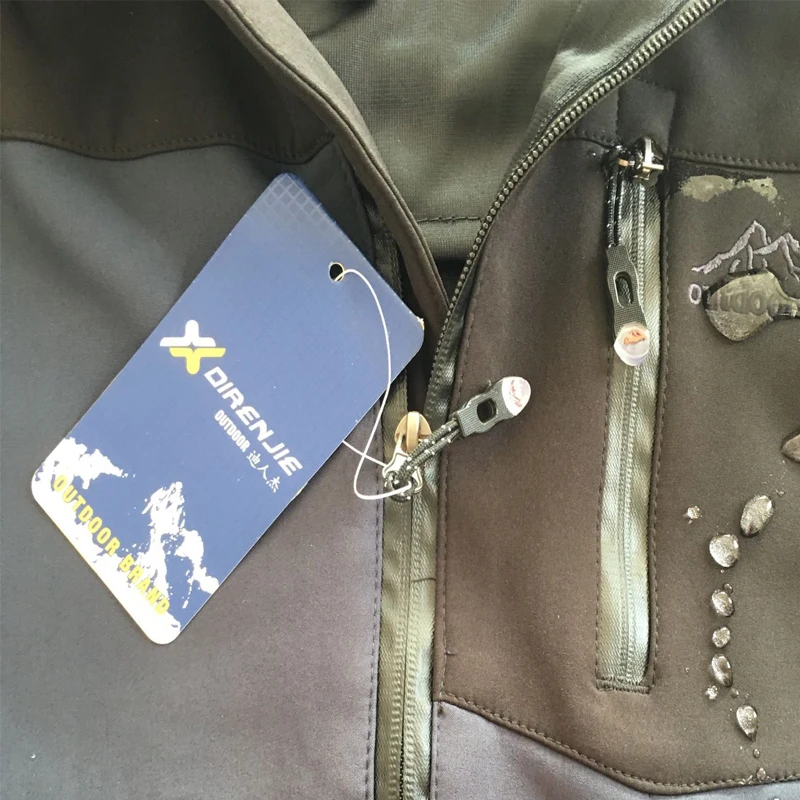 Man Winter Trekking Fishing Waterproof SoftShell Outdoor Jacket Shark Skin Pant Set Sport Camping Hiking Trousers Clothes S36