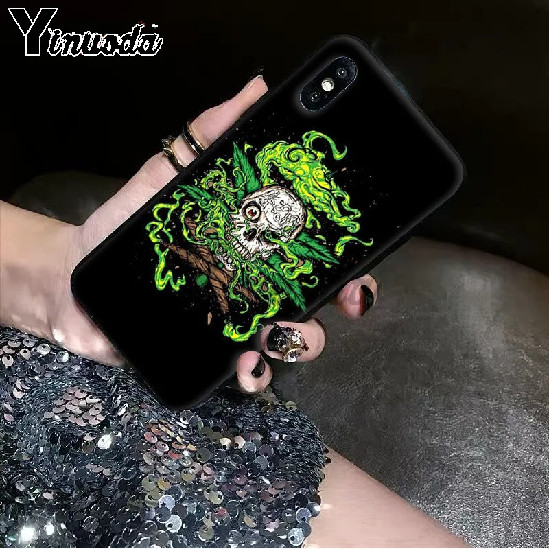 Yinuoda Abstractionism Art high weed Newly Arrived Black Cell Phone Case for iPhone 6S 6plus 7 7plus 8 8Plus X Xs MAX 5 5S XR Yinuoda Abstractionism Art high weed Newly Arrived Black Cell Phone Case for iPhone 6S 6plus 7 7plus 8 8Plus X Xs MAX 5 5S XR