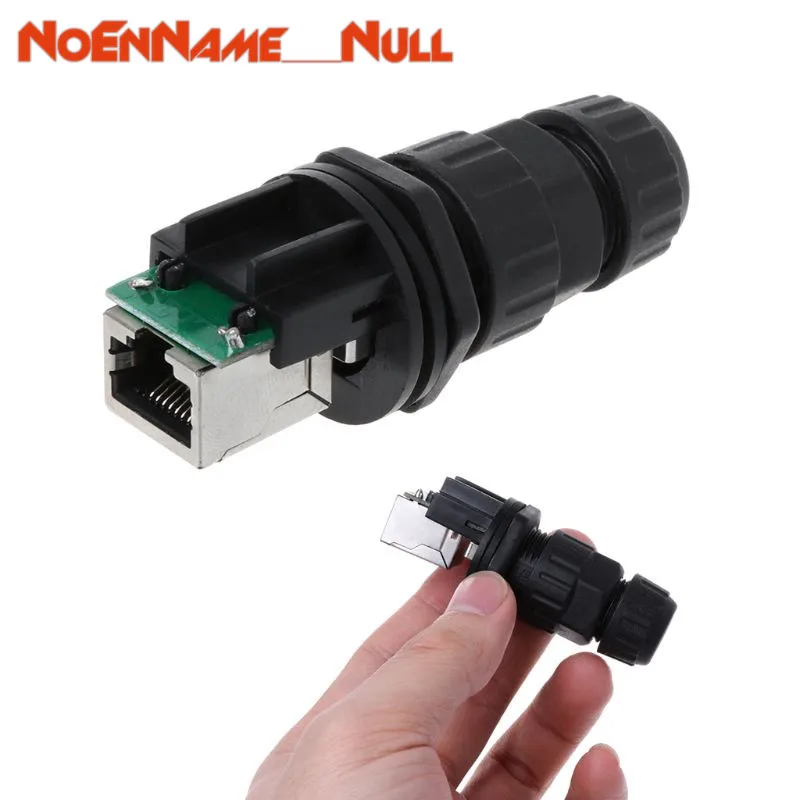 

M19-RJ45 Coupler Ethernet Lan Network Extender Waterproof Cable Plug Shield Connector IP67 Changer Portable USB Round Adapter
