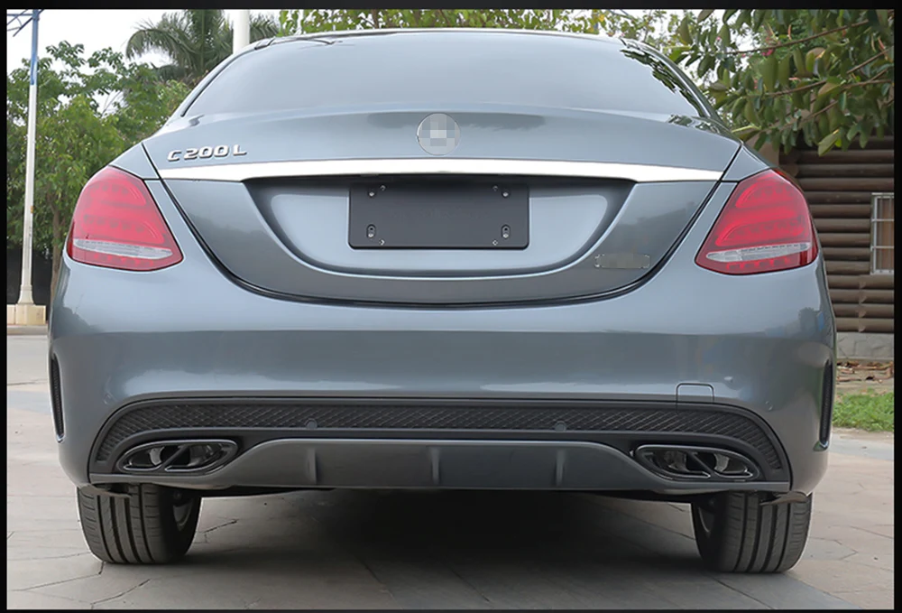 Выхлопная труба автомобиля для Mercedes Benz E GLC C A B Class A180 A200 W176 W213 W205 AMG наклейка