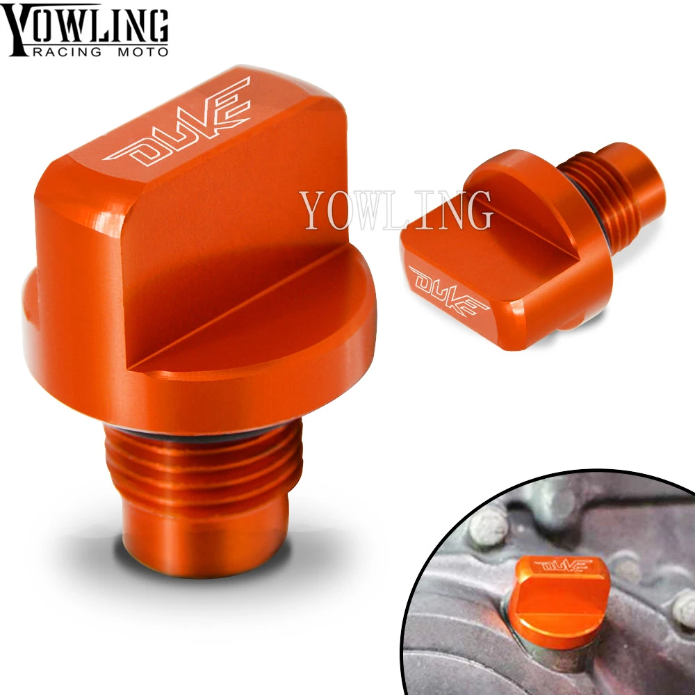 Motorcycle Accessories Engine Magnetic Oil Drain Plug Filler Cap Fuel Fill Tank Cover For KTM DUKE 125 200 390 RC 125 200 390