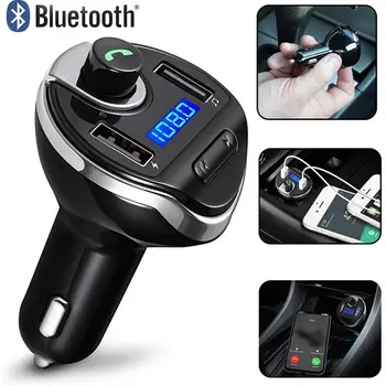 

Universal FM Transmitter Bluetooth Car Charger Wireless Radio Handsfree Car Kit MP3 Audio Player with 1.2 inch screen