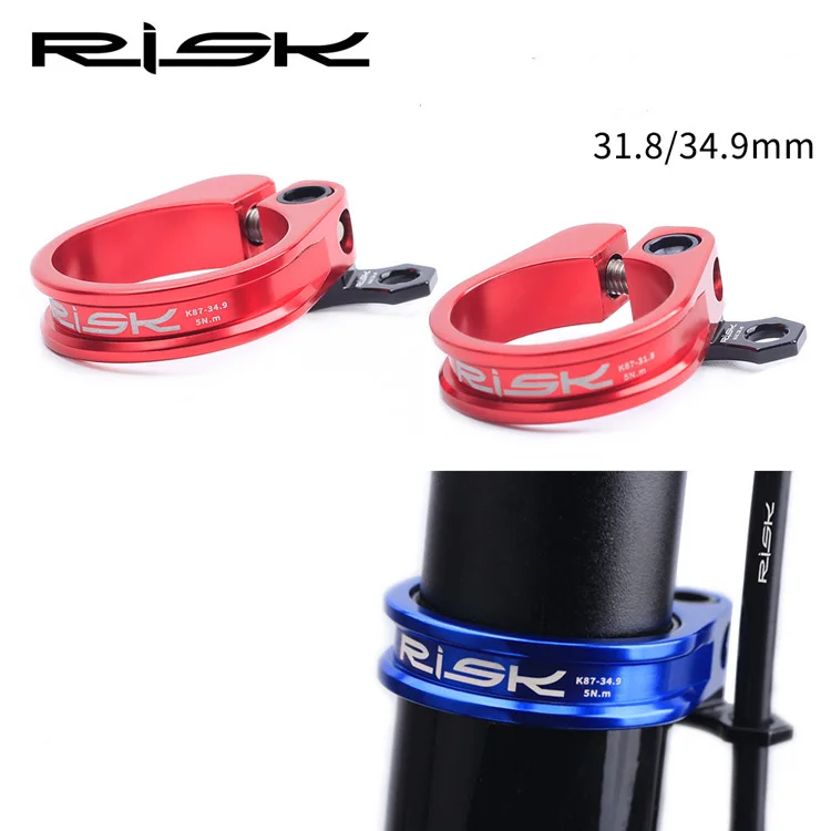 Bike 31.8/34.9mm MTB Bike Seat Post Clamp Ultralight Lock Bicycle Seatposts Clamps With Cable Organizer Road Bike Seatpost Clip Bike 31.8/34.9mm MTB Bike Seat Post Clamp Ultralight Lock Bicycle Seatposts Clamps With Cable Organizer Road Bike Seatpost Clip