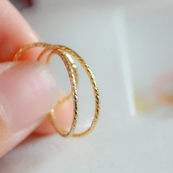 

PINJEAS handmade vintage round scrub with trailer rings for women bridesmaid gift jewelry