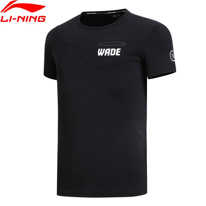 Мужская футболка с подкладкой из 100% хлопка дышащая Спортивная Li Ning Стандартный