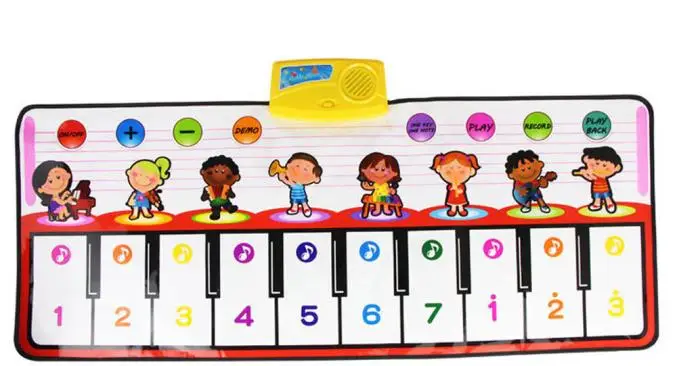 100 см x 40 см Новая сенсорная клавиатура для игр Музыкальный Музыка Поющий коврик для спортзала лучший детский подарок развивающая игрушка DIY