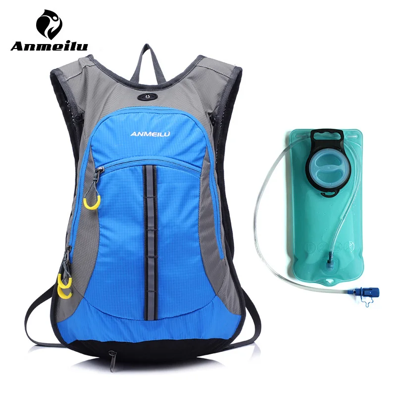 

ANMEILU 2L Water Bag 15L Camping Hydration Backpack Outdoor Sport Waterproof Hiking Cycling Hydration Backpack Water Bladder