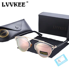 Hot 2017 Vintage Superstar Celebrity Cat eye Pink Mirror Sunglasses women/men Real Brand Rihanna Polarized Sun Glasses D Style