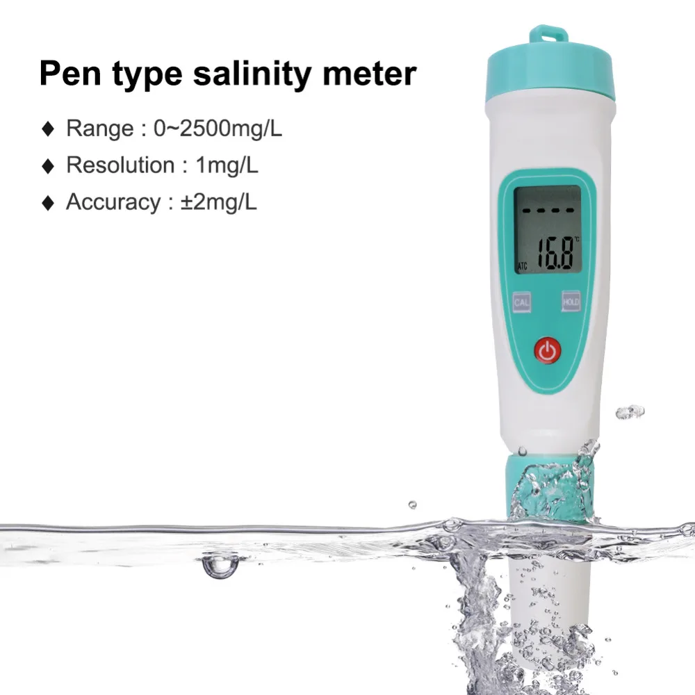 YD-1L цифровая ручка портативный Salinometer еда пресноводный аквариум Соленость метр тестер Качество воды анализатор