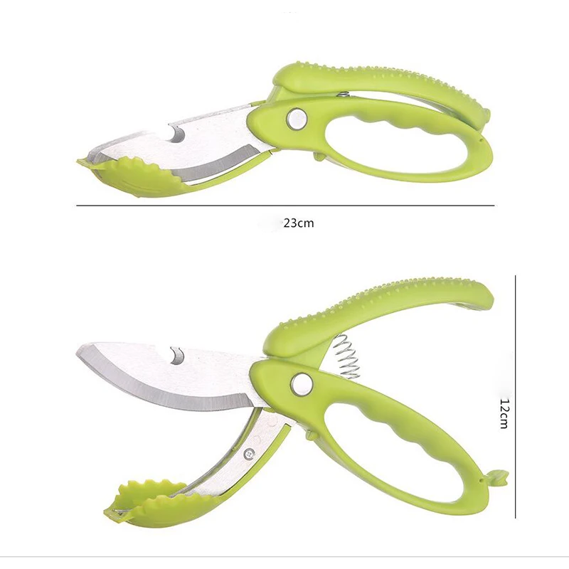 Двойной кухонный слой ножницы для салата фрукты овощерезка резак Удобная ломтерезка для приготовления салата Чопперы нож для зелени инструмент