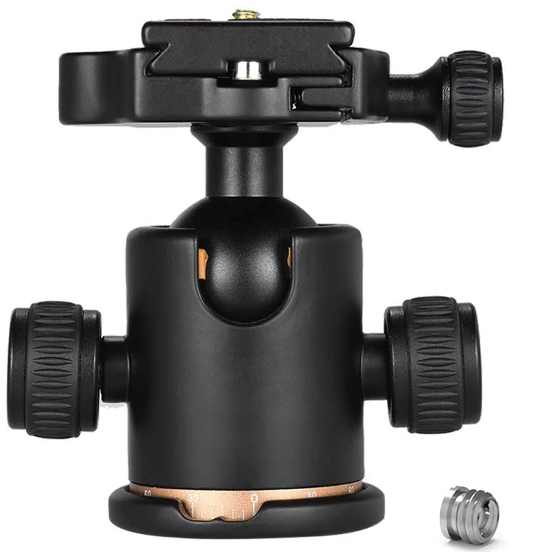 

Camera Ball Head Tripod With Quick Release Plate Fits With Arca-Type Quick-Release System Max Load 8 Kg For Canon 5 D Markii I