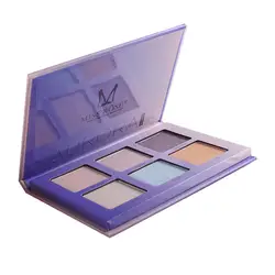 Мисс роуз официальный 6 цветов затенение + Подсветка Pallete долговечный матовый комплект